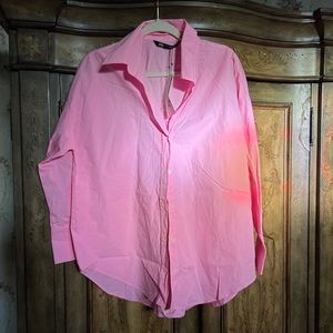 Brand new Zara oversized button up shirt